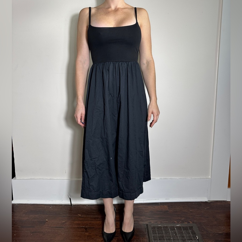 Old Navy Black Boho Midi Dress Size Small